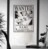 海贼王娜美 个性一百个性海报墙贴 大号背景装饰画 创意壁画