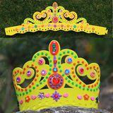 夏天/生日/潮宝EVA立体贴画拼图DIY手工制作皇冠太阳帽满20个包邮