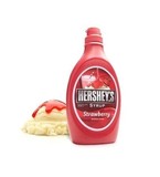 烘焙原料~美国原装进口HERSHEY'S好时草莓酱 草莓味糖浆 甜品623g