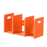 好事达出口正品时尚橙色桌上创意可伸缩小书架桌面简易文件置物架
