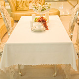 布艺 桌布 餐桌布 白色 长方形餐桌桌布 酒店桌布 长桌布台布