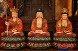 佛教 16寸树脂观世音菩萨佛像 地藏王 释迦牟尼佛 娑婆三圣 包邮