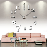 新款创意DIY挂钟客厅个性渐变数字墙贴钟表超大尺寸时尚经典时钟