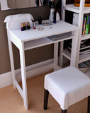 北欧简约窄小书房书桌欧式小户型儿童学习桌带抽屉写字桌子梳妆台