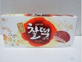 韩国进口食品批发 乐天巧克力打糕186克盒装韩国民族食品糯米糕点