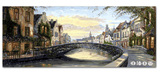 数字油画 正品自油自画无框画diy手绘画 装饰画 莱茵河畔70x180cm