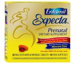 美国Enfamil Expecta美赞臣孕妇DHA30粒+复合维生素30粒孕妈必备