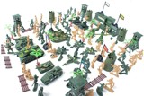 包邮军事玩具 士兵模型玩具 美国大兵 二战兵人军人 坦克导弹