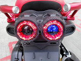 摩托车尾灯改装电动车尾灯山猫BWS尾灯摩托车LED总成刹车灯尾灯