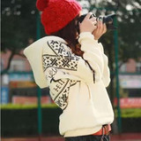 2015秋冬季新款韩版女装大码加绒加厚外套女学生长袖连帽套头卫衣