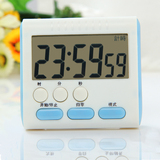 带时钟功能 电子定时器厨房计时提醒器 大声闹钟可爱倒计时器秒表