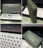 意大利代购正品Prada/普拉达牛皮女式长款钱包  折扣店购入