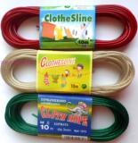 3mm晾衣绳，晒衣晒被绳，环保包塑钢丝绳，10米一根送4个不锈钢扣
