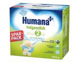 直邮 德国代购humana/瑚玛娜2段婴儿奶粉6-10个月800g新包装6盒起