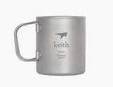 紫草户外Keith铠斯钛杯KS813、KS812、KS815、KS816纯钛折叠双层