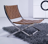 Z-030休闲椅/时尚家具/躺椅/休闲椅 沙发椅/不锈钢椅子/真皮椅子