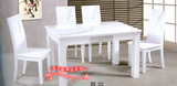 时尚新款895餐桌白色简约烤漆餐桌实木大理石餐桌椅组合厂家直销