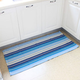60*130 60*180棉线地毯卧室床前垫吸水防滑厨房垫地垫床尾垫 多色