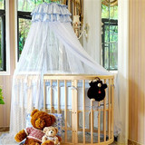蓝比尼椭圆床宫廷式婴儿床防尘布遮光罩遮光布儿童婴童蚊帐CP100