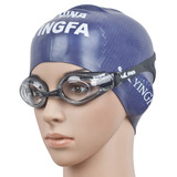 送泳帽英发近视泳镜休闲舒适大框防雾男女透明高清游泳眼镜ok3800