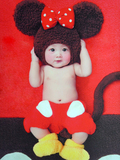 2013最新爆款儿童摄影服装百天周岁宝宝拍照衣服 米老鼠 米妮