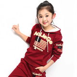 韩版童装女童春装小孩子衣服女孩小学生运动套装5-7-8-6-9-10岁秋
