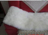 纯羊毛沙发垫卧室羊毛垫皮毛一体订做飘窗垫长毛绒椅垫地毯冬加厚
