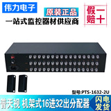 普天视PTS-1632-2U视频分配器16进32出视频分配器机架式分配器BNC