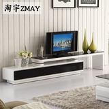 简约现代电视柜 地柜伸缩烤漆电视机矮柜简易钢化玻璃储物柜F1339