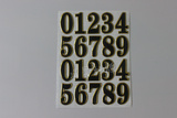 门牌专用 金箔号码 不干胶贴 门牌号码贴 数字号码贴 编号0-9整张