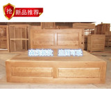森茂木业新开发实木橡木箱体床高箱床宜家床简约床1.8米1.5米