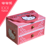 创意韩国手绘木制公主欧式首饰盒木质化妆盒收纳盒生日结婚礼物