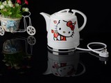 新品 陶瓷电热壶 泡茶煮水自动断电电热水壶sy99009 1-2升卡通猫
