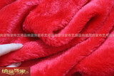 加厚红色短长毛绒布料 拍照背景布玩具布料 首饰品垫布柜台毛绒布