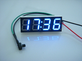 【厂家直销】精准0.40LED可调数显汽车电动车用车载电子钟时钟表