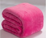 珊瑚绒纯色毯子法莱绒床上毛毯空调休闲盖毯单双人加厚绒床单特价