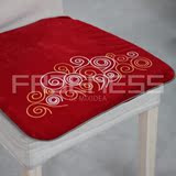 ARNOCASA专柜正品FY408新古典中式天鹅绒祥云绣花餐椅垫马蹄垫