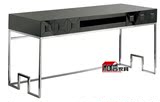 黑色烤漆书桌宜家台式家用电脑桌时尚简约不锈钢学习桌现代办公桌