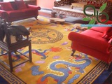 中国龙新西兰进口纯羊毛手工地毯办公室地毯客厅地毯满铺地毯定制