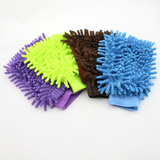 雪尼尔擦车手套多功能洗车用品 家用超细纤维布清洁工具