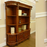 古典实木书橱 装饰柜  展示柜 欧式大书柜 美式书柜 书房家具
