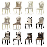 餐椅欧式椅子现货 韩式餐椅 新古典餐厅餐椅 别墅椅子 凳子