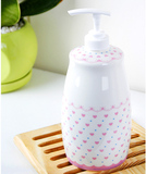 「韩居屋」可爱爱心点点洗涤剂瓶韩国进口洗洁精按压器.大皂液器