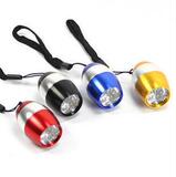 新品特价 迷你鸡蛋型小手电灯 便携全铝6粒LED照明手电筒 彩色