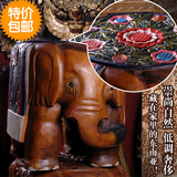 特价包邮泰国木雕实木大象凳子换鞋凳大穿鞋凳东南亚风格客厅摆件