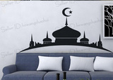 T087 伊斯兰清真寺一代墙贴贴纸画