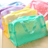 韩国创意家居 化妆包 碎花透明防水化妆品洗漱沐浴用品收纳包