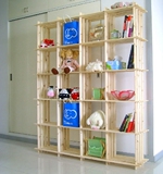 特价简易20格实木格架子创意儿童书架置物架5层架花架鞋架储物架