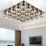 LED客厅吸顶灯现代简约长方形卧室餐厅灯创意灯饰个性玻璃灯具