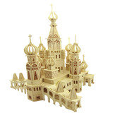 包邮3D立体木制拼图木质益智拼插玩具 创意礼品建筑模型圣彼得堡